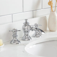 Load image into Gallery viewer, Water Creation Queen 30-Inch Single Sink Quartz Carrara Vanity In Cashmere Grey With Matching Mirror(s) and F2-0013-01-FX Lavatory Faucet(s)- Water Creation
