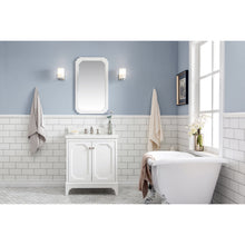 Load image into Gallery viewer, Water Creation Queen 30-Inch Single Sink Quartz Carrara Vanity In Pure White  With F2-0013-05-FX Lavatory Faucet(s)- Water Creation
