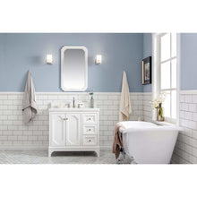 Load image into Gallery viewer, Water Creation Queen 36-Inch Single Sink Quartz Carrara Vanity In Pure White  With F2-0009-05-BX Lavatory Faucet(s)- Water Creation