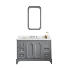 Load image into Gallery viewer, Water Creation Queen 48-Inch Single Sink Quartz Carrara Vanity In Cashmere Grey  With F2-0013-01-FX Lavatory Faucet(s)- Water Creation