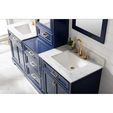 Load image into Gallery viewer, Milano 84&quot; Double Sink Bathroom Vanity Modular Set - Blue- Design Element Bath Kitchen