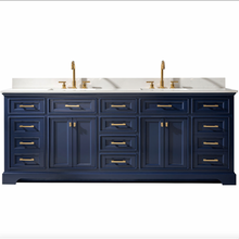 Load image into Gallery viewer, Milano 84&quot; Double Sink Vanity - Blue- Design Element Bath Kitchen