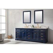 Load image into Gallery viewer, Milano 84&quot; Double Sink Vanity - Blue- Design Element Bath Kitchen