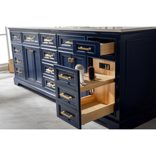 Load image into Gallery viewer, Milano 84&quot; Double Sink Vanity - Blue- Design Element Bath Kitchen