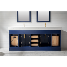 Load image into Gallery viewer, Milano 84&quot; Double Sink Vanity - Blue- Design Element Bath Kitchen