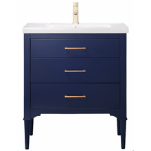 Load image into Gallery viewer, Mason 30&quot; Single Sink Vanity - Blue- Design Element Bath Kitchen