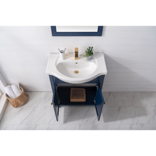 Load image into Gallery viewer, Marian 30&quot; Single Sink Vanity - Blue- Design Element Bath Kitchen