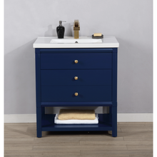 Load image into Gallery viewer, Logan 30&quot; Single Sink Vanity - Blue- Design Element Bath Kitchen
