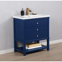 Load image into Gallery viewer, Logan 30&quot; Single Sink Vanity - Blue- Design Element Bath Kitchen