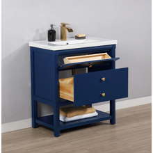 Load image into Gallery viewer, Logan 30&quot; Single Sink Vanity - Blue- Design Element Bath Kitchen