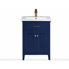 Load image into Gallery viewer, Cameron 24&quot; Single Sink Vanity - Blue- Design Element Bath Kitchen