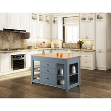 Load image into Gallery viewer, Medley 54 In. Kitchen Island With Slide Out Table - Gray- Design Element Bath Kitchen