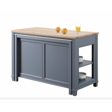 Load image into Gallery viewer, Medley 54 In. Kitchen Island With Slide Out Table - Gray- Design Element Bath Kitchen