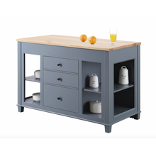 Load image into Gallery viewer, Medley 54 In. Kitchen Island With Slide Out Table - Gray- Design Element Bath Kitchen