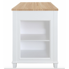 Load image into Gallery viewer, Medley 54 In. Kitchen Island With Slide Out Table - White- Design Element Bath Kitchen