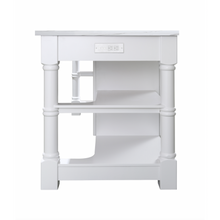 Load image into Gallery viewer, Monterey 80 In. Kitchen Island - White Quartz - White- Design Element Bath Kitchen