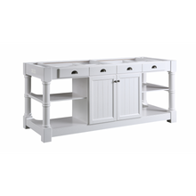 Load image into Gallery viewer, Monterey 80 In. Kitchen Island - White Quartz - White- Design Element Bath Kitchen