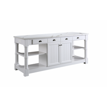 Load image into Gallery viewer, Monterey 80 In. Kitchen Island - White Quartz - White- Design Element Bath Kitchen