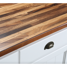Load image into Gallery viewer, Monterey 52 In. Kitchen Island - Dark Walnut Finish - White- Design Element Bath Kitchen