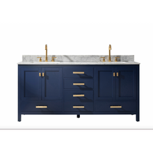 Load image into Gallery viewer, Valentino 72&quot; Double Sink Vanity in Blue- Design Element Bath Kitchen