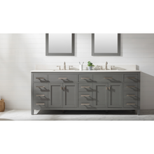 Load image into Gallery viewer, Valentino 84&quot; Double Sink Vanity - Gray- Design Element Bath Kitchen