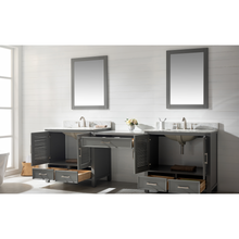 Load image into Gallery viewer, Estate 102&quot; Double Sink Bathroom Vanity Modular Set - Gray- Design Element Bath Kitchen