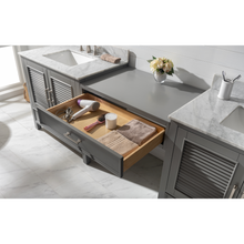 Load image into Gallery viewer, Estate 102&quot; Double Sink Bathroom Vanity Modular Set - Gray- Design Element Bath Kitchen