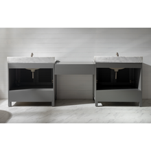 Load image into Gallery viewer, Estate 102&quot; Double Sink Bathroom Vanity Modular Set - Gray- Design Element Bath Kitchen