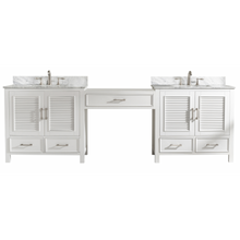 Load image into Gallery viewer, Estate 102&quot; Double Sink Bathroom Vanity Modular Set - White- Design Element Bath Kitchen