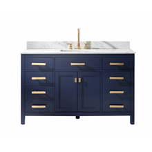Load image into Gallery viewer, Valentino 54&quot; Single Sink Bathroom Vanity - Blue- Design Element Bath Kitchen
