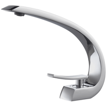 Load image into Gallery viewer, Aqua Arcco Single Lever Modern Bathroom Vanity Faucet - Chrome - Vanity Grace Store - Kubebath