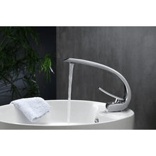 Load image into Gallery viewer, Aqua Arcco Single Lever Modern Bathroom Vanity Faucet - Chrome - Vanity Grace Store - Kubebath
