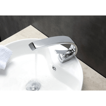 Load image into Gallery viewer, Aqua Arcco Single Lever Modern Bathroom Vanity Faucet - Chrome - Vanity Grace Store - Kubebath