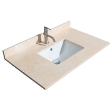 Load image into Gallery viewer, Wyndham Sheffield 36 Inch Single Bathroom Vanity in Dark Gray, Ivory Marble Countertop, Undermount Square Sink, and 24 Inch Mirror- Wyndham
