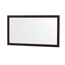Load image into Gallery viewer, Wyndham Sheffield 60 Inch Double Bathroom Vanity in Espresso, White Cultured Marble Countertop, Undermount Square Sinks, 58 Inch Mirror- Wyndham