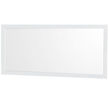 Load image into Gallery viewer, Wyndham Sheffield 72 Inch Double Bathroom Vanity in White, Carrara Cultured Marble Countertop, Undermount Square Sinks, 70 Inch Mirror- Wyndham