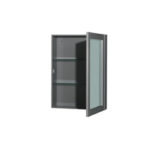 Load image into Gallery viewer, Wyndham Sheffield 72 Inch Double Bathroom Vanity in Dark Gray, White Carrara Marble Countertop, Undermount Square Sinks, and Medicine Cabinets- Wyndham