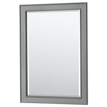 Load image into Gallery viewer, Wyndham Deborah 72 Inch Double Bathroom Vanity in Dark Gray, White Cultured Marble Countertop, Undermount Square Sinks, 24 Inch Mirrors- Wyndham