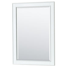 Load image into Gallery viewer, Wyndham Deborah 72 Inch Double Bathroom Vanity in White, White Carrara Marble Countertop, Undermount Square Sinks, and 24 Inch Mirrors- Wyndham