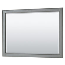 Load image into Gallery viewer, Wyndham Deborah 48 Inch Single Bathroom Vanity in Dark Gray, Light-Vein Carrara Cultured Marble Countertop, Undermount Square Sink, 46 Inch Mirror- Wyndham