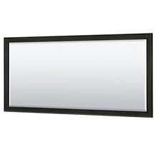 Load image into Gallery viewer, Wyndham Deborah 80 Inch Double Bathroom Vanity in Dark Espresso, White Cultured Marble Countertop, Undermount Square Sinks, 70 Inch Mirror- Wyndham