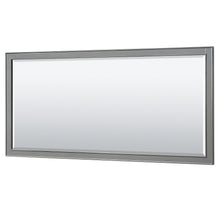 Load image into Gallery viewer, Wyndham Deborah 72 Inch Double Bathroom Vanity in Dark Gray, White Carrara Marble Countertop, Undermount Oval Sinks, and 70 Inch Mirror- Wyndham