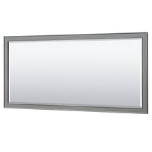 Load image into Gallery viewer, Wyndham Deborah 80 Inch Double Bathroom Vanity in Dark Gray, White Cultured Marble Countertop, Undermount Square Sinks, 70 Inch Mirror- Wyndham