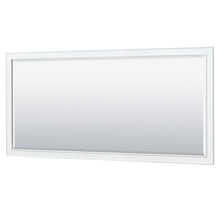 Load image into Gallery viewer, Wyndham Deborah 72 Inch Double Bathroom Vanity in White, White Carrara Marble Countertop, Undermount Oval Sinks, and 70 Inch Mirror- Wyndham