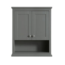 Load image into Gallery viewer, Wyndham Deborah Bathroom Wall-Mounted Storage Cabinet in Dark Gray- Wyndham