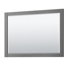 Load image into Gallery viewer, Wyndham Avery 48 Inch Double Bathroom Vanity in Dark Gray, White Cultured Marble Countertop, Undermount Square Sinks, 46 Inch Mirror- Wyndham