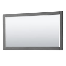 Load image into Gallery viewer, Wyndham Avery 60 Inch Double Bathroom Vanity in Dark Gray, White Cultured Marble Countertop, Undermount Square Sinks, 58 Inch Mirror- Wyndham