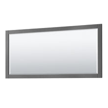 Load image into Gallery viewer, Wyndham Avery 72 Inch Double Bathroom Vanity in Dark Gray, Light-Vein Carrara Cultured Marble Countertop, Undermount Square Sinks, 70 Inch Mirror- Wyndham