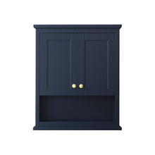 Load image into Gallery viewer, Wyndham Avery Wall-Mounted Bathroom Storage Cabinet in Dark Blue- Wyndham