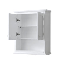 Load image into Gallery viewer, Wyndham Avery Wall-Mounted Bathroom Storage Cabinet in White- Wyndham